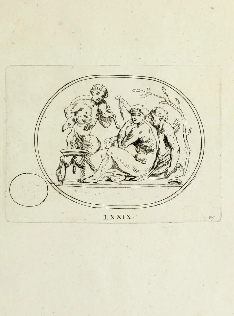 An illustration from Recueil de pierres gravees antiques, 1732, leaf 224