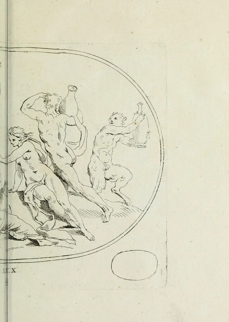 An illustration from Recueil de pierres gravees antiques, 1732, leaf 228
