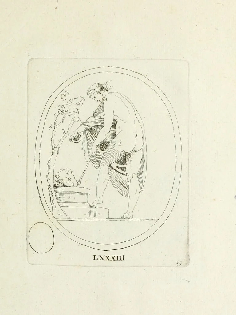 An illustration from Recueil de pierres gravees antiques, 1732, leaf 234