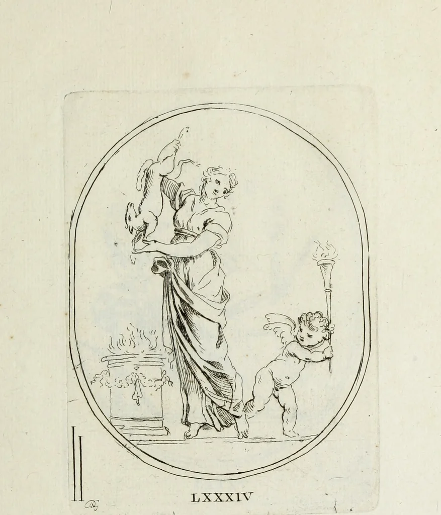 An illustration from Recueil de pierres gravees antiques, 1732, leaf 236