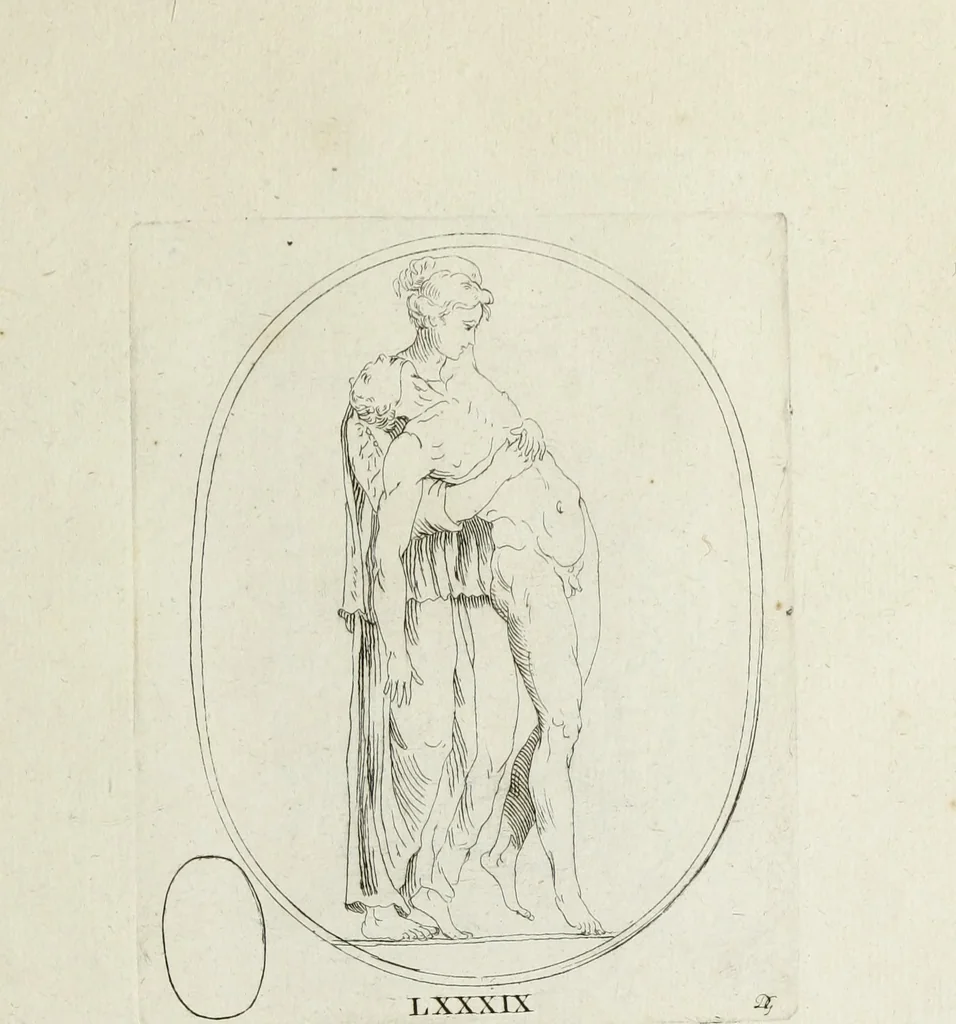 An illustration from Recueil de pierres gravees antiques, 1732, leaf 246