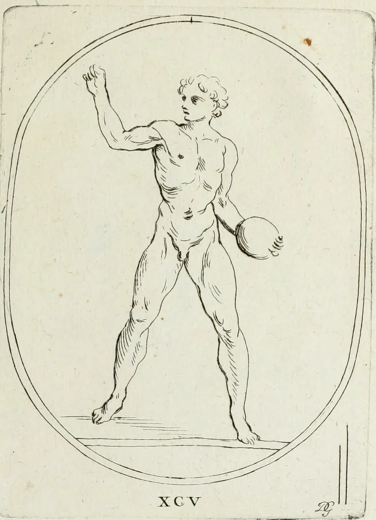 An illustration from Recueil de pierres gravees antiques, 1732, leaf 258