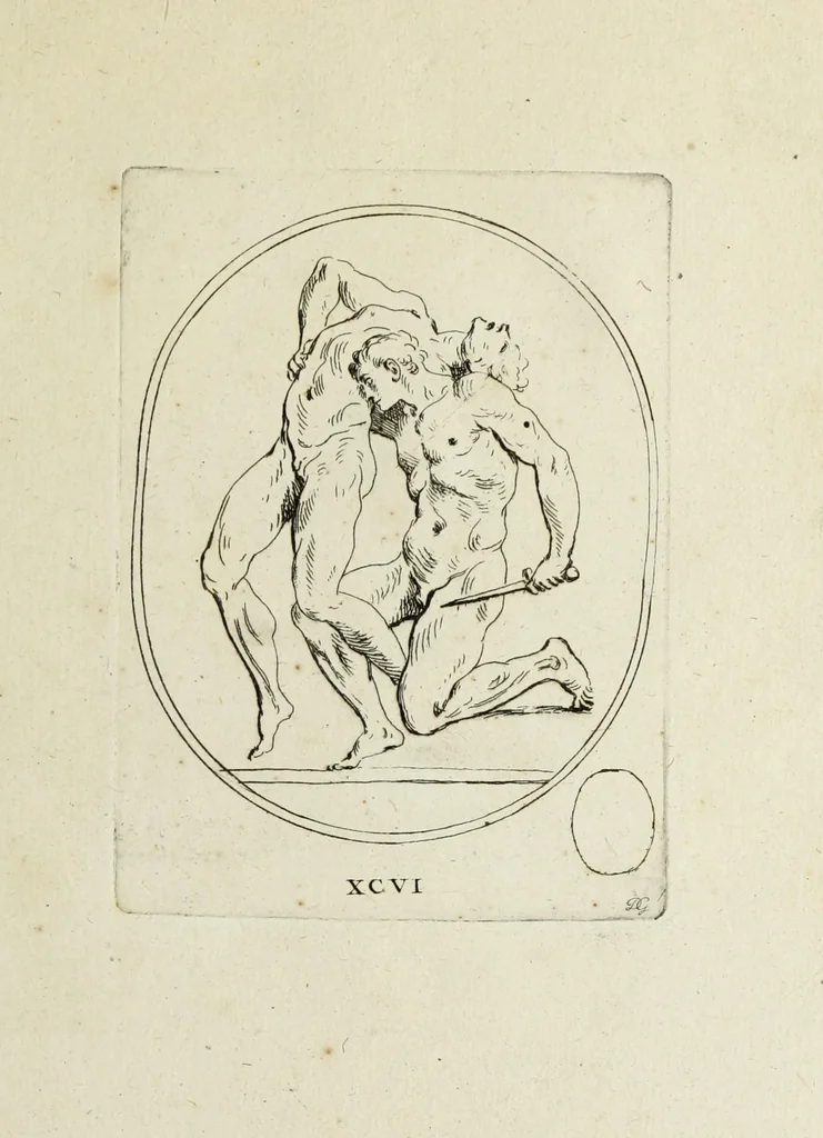 An illustration from Recueil de pierres gravees antiques, 1732, leaf 260
