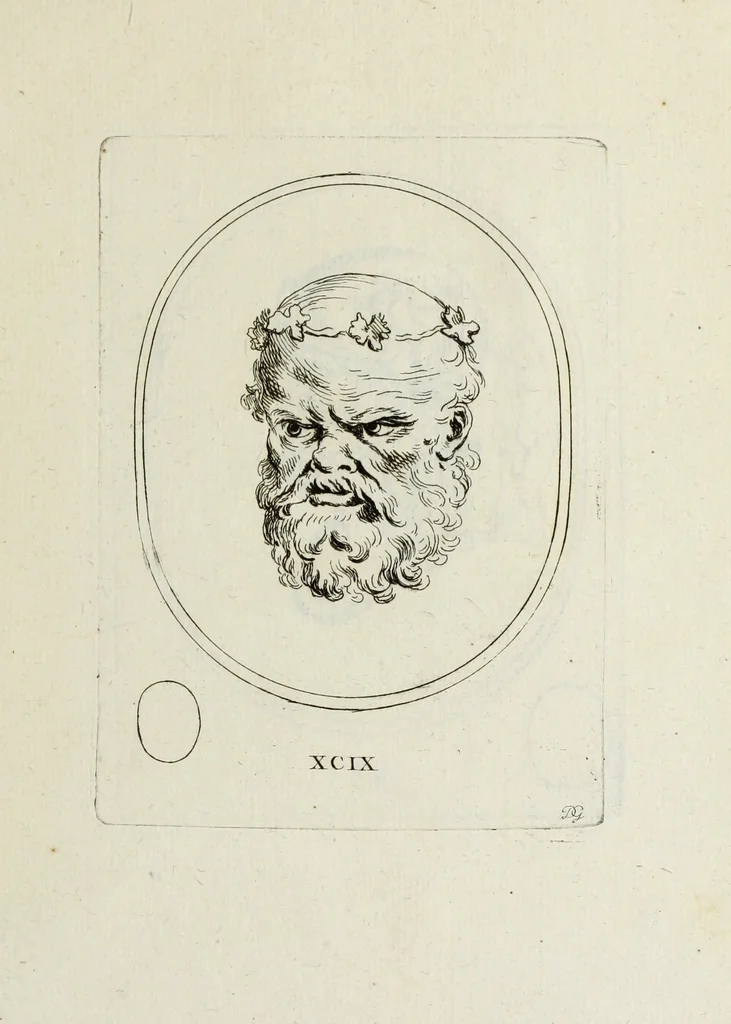 An illustration from Recueil de pierres gravees antiques, 1732, leaf 266