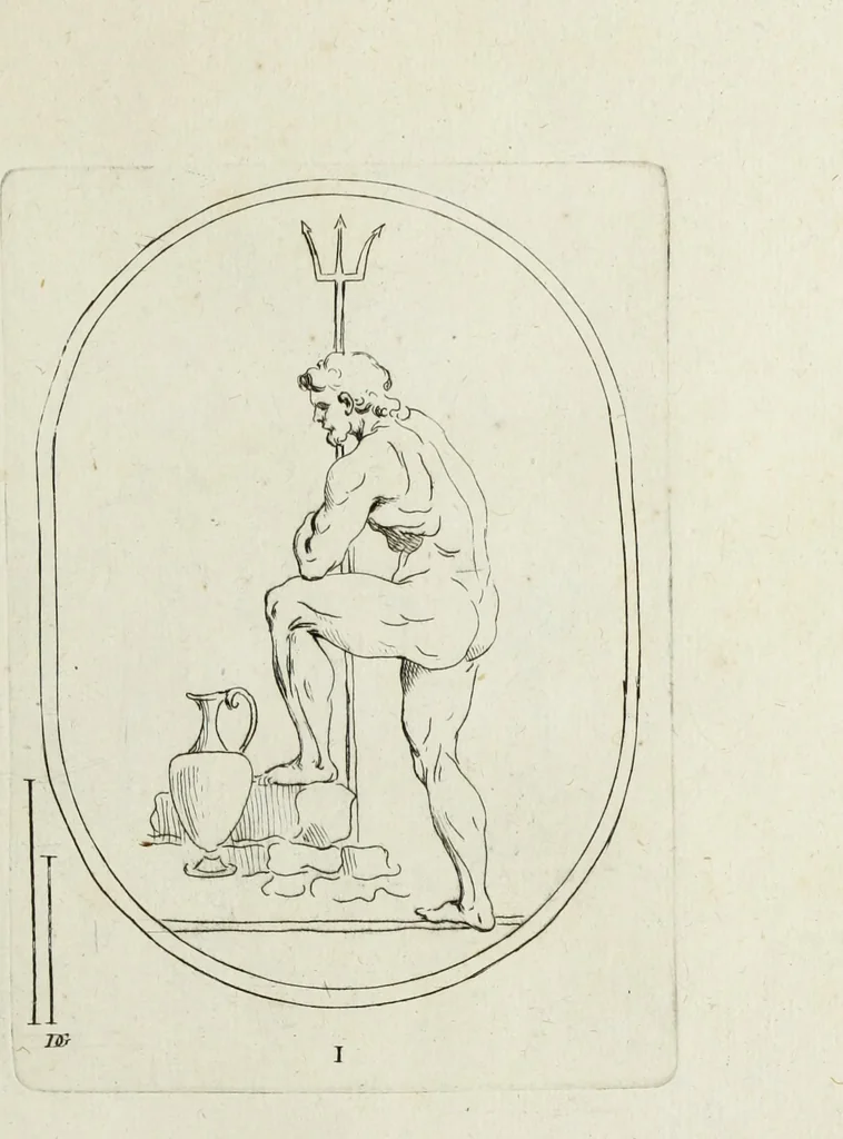 An illustration from Recueil de pierres gravees antiques, 1732, leaf 64