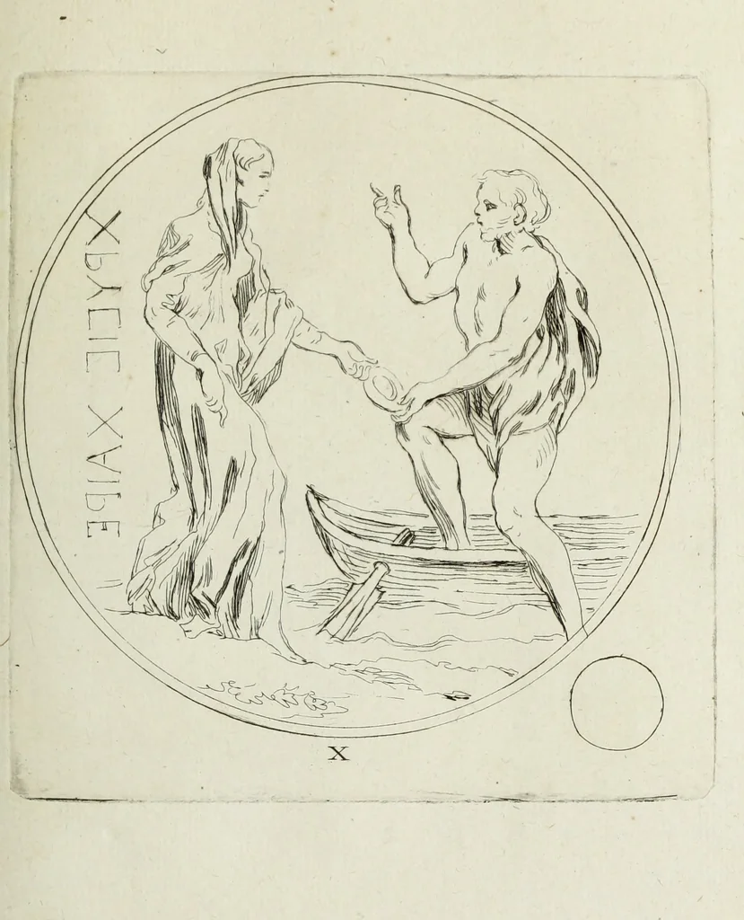An illustration from Recueil de pierres gravees antiques, 1732, leaf 106