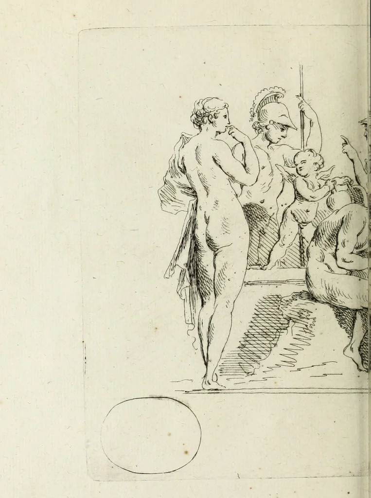 An illustration from Recueil de pierres gravees antiques, 1732, leaf 109