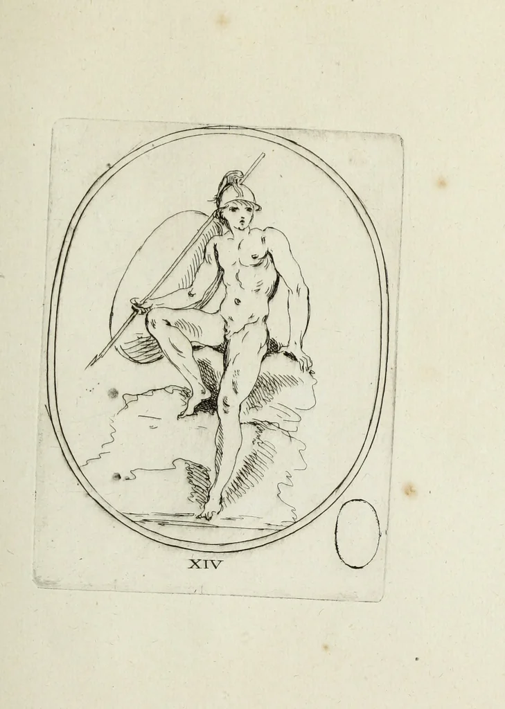 An illustration from Recueil de pierres gravees antiques, 1732, leaf 116