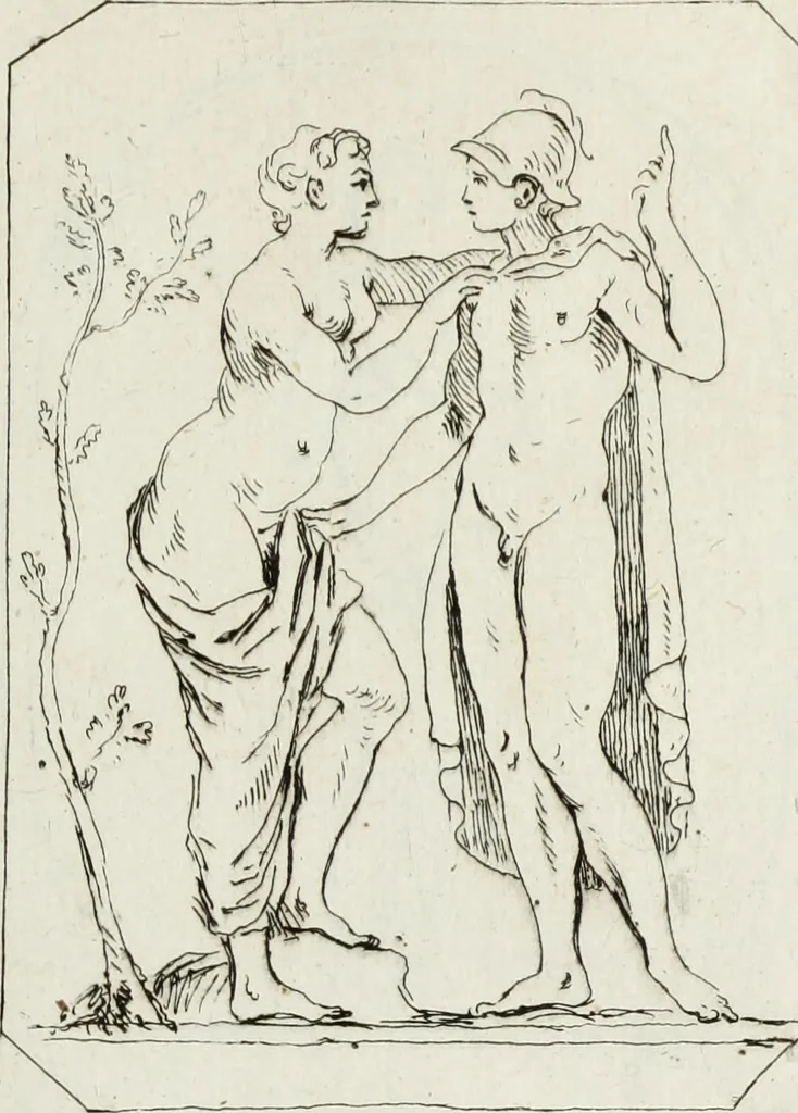 An illustration from Recueil de pierres gravees antiques, 1732, leaf 118