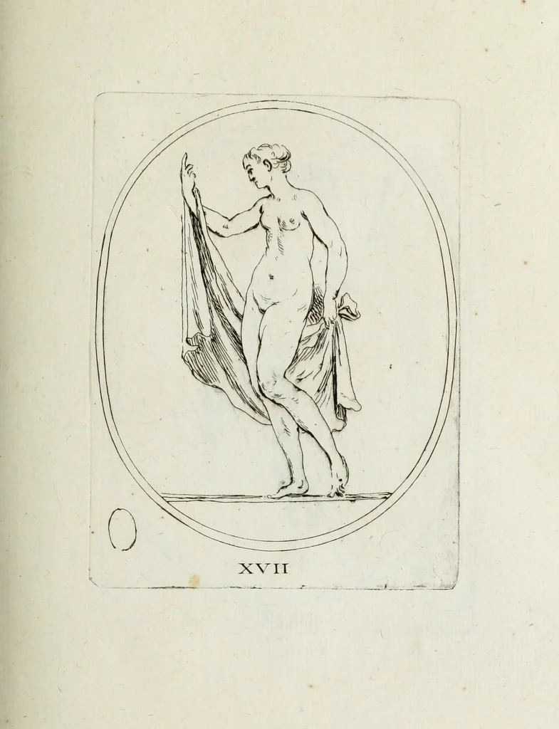 An illustration from Recueil de pierres gravees antiques, 1732, leaf 122