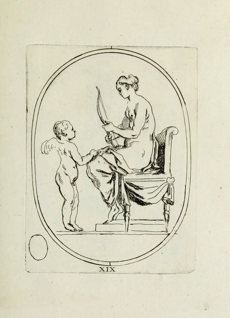 An illustration from Recueil de pierres gravees antiques, 1732, leaf 126