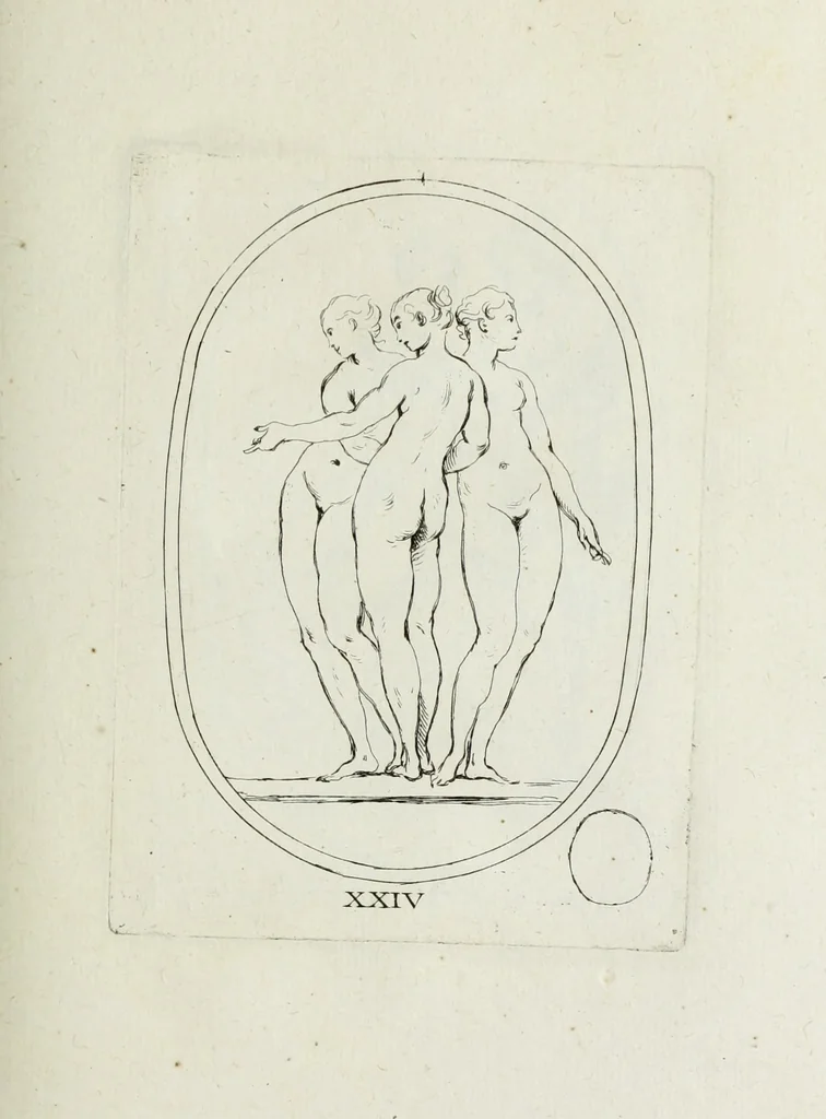 An illustration from Recueil de pierres gravees antiques, 1732, leaf 136
