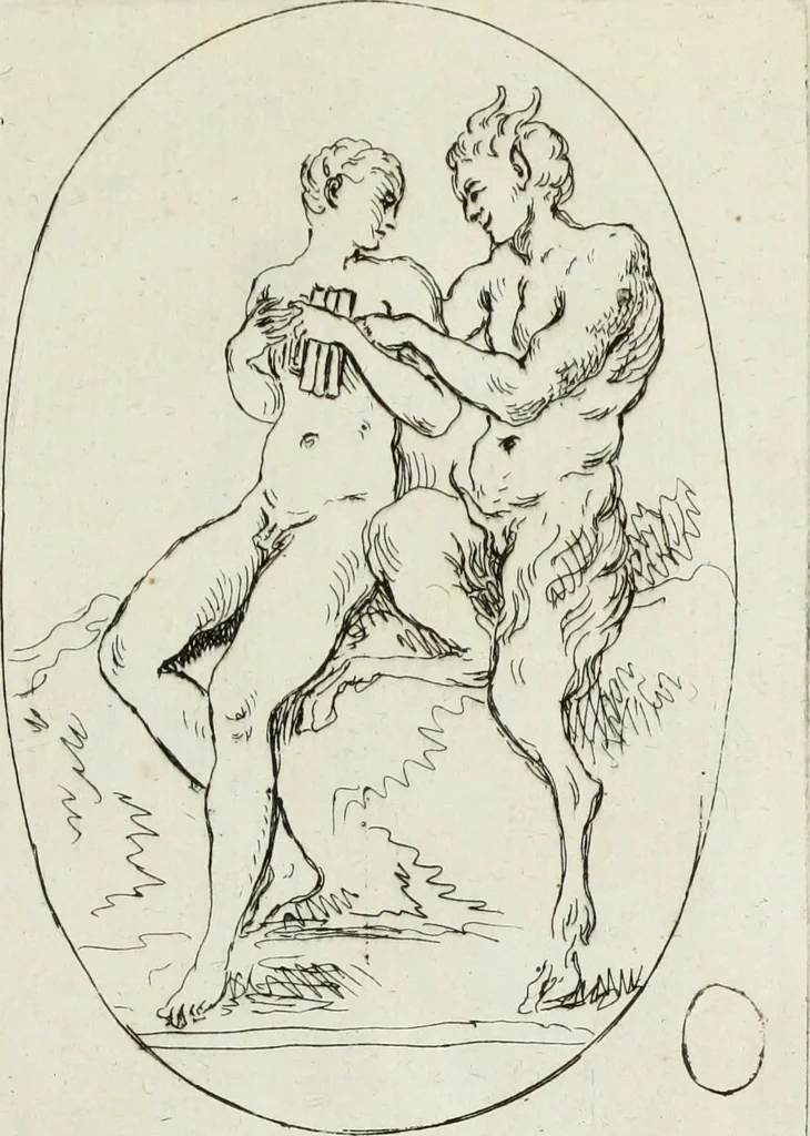 An illustration from Recueil de pierres gravees antiques, 1732, leaf 138