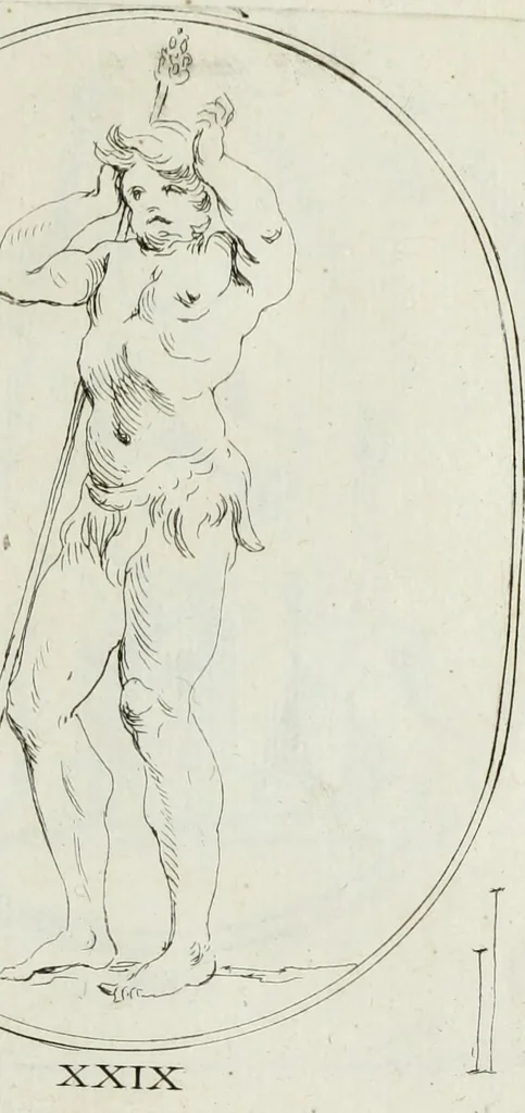 An illustration from Recueil de pierres gravees antiques, 1732, leaf 146
