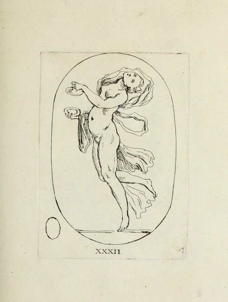 An illustration from Recueil de pierres gravees antiques, 1732, leaf 152