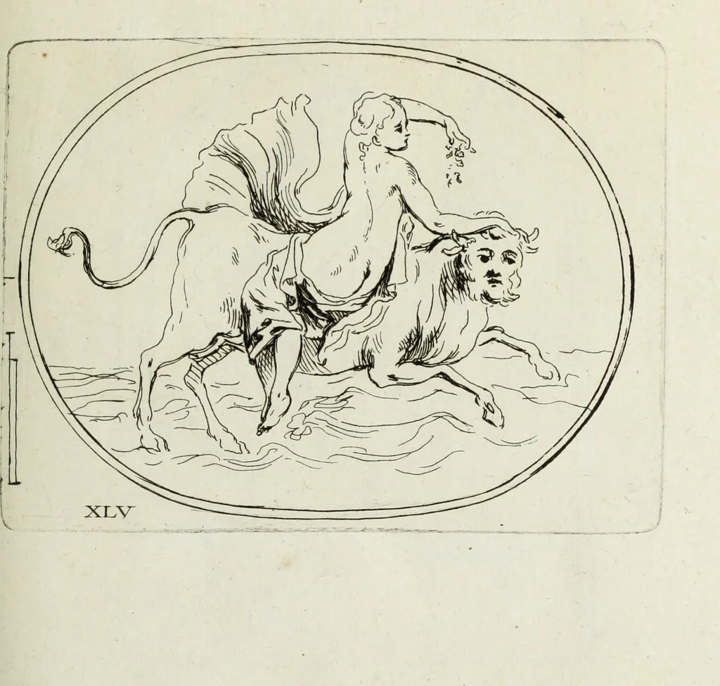 An illustration from Recueil de pierres gravees antiques, 1732, leaf 178