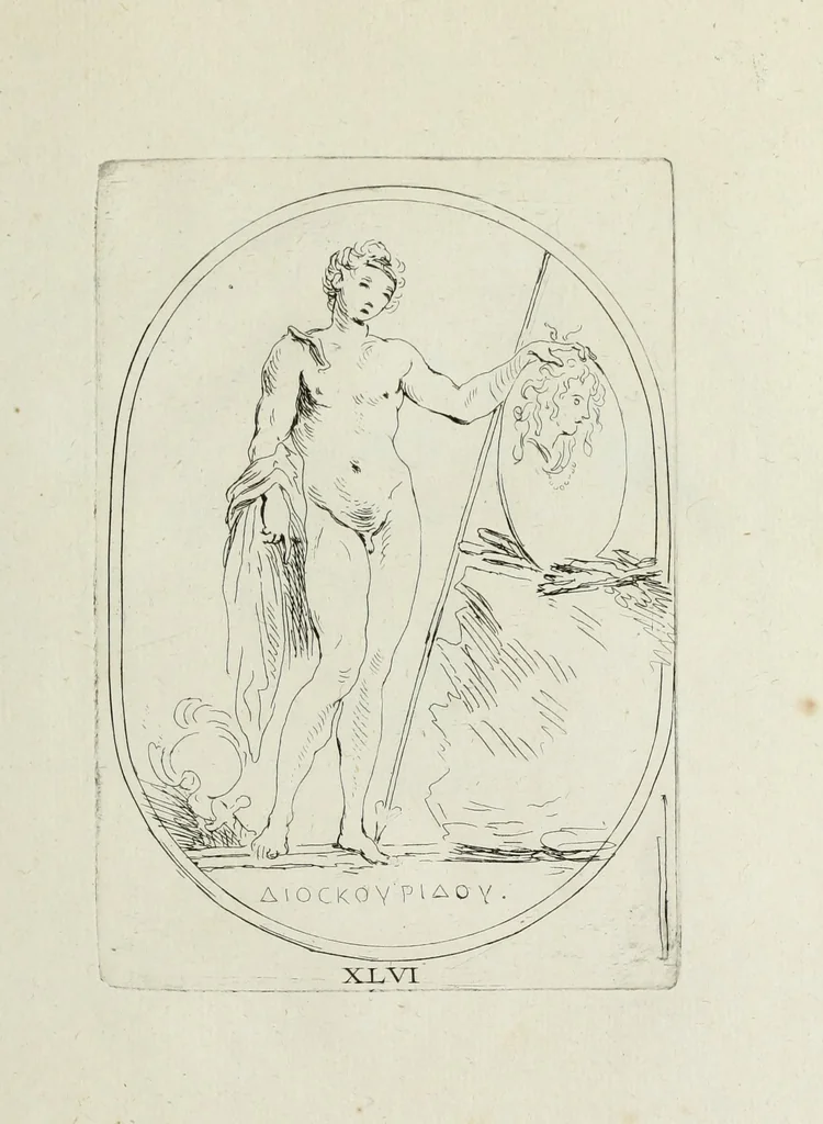 An illustration from Recueil de pierres gravees antiques, 1732, leaf 180