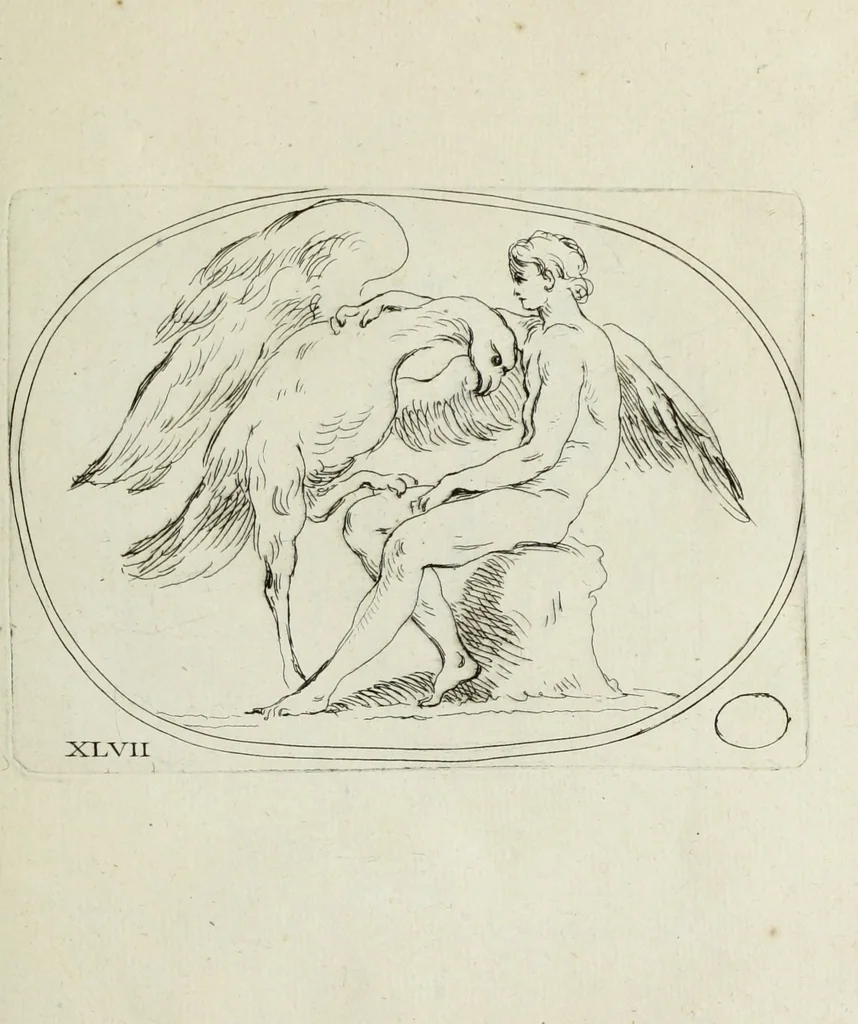An illustration from Recueil de pierres gravees antiques, 1732, leaf 182