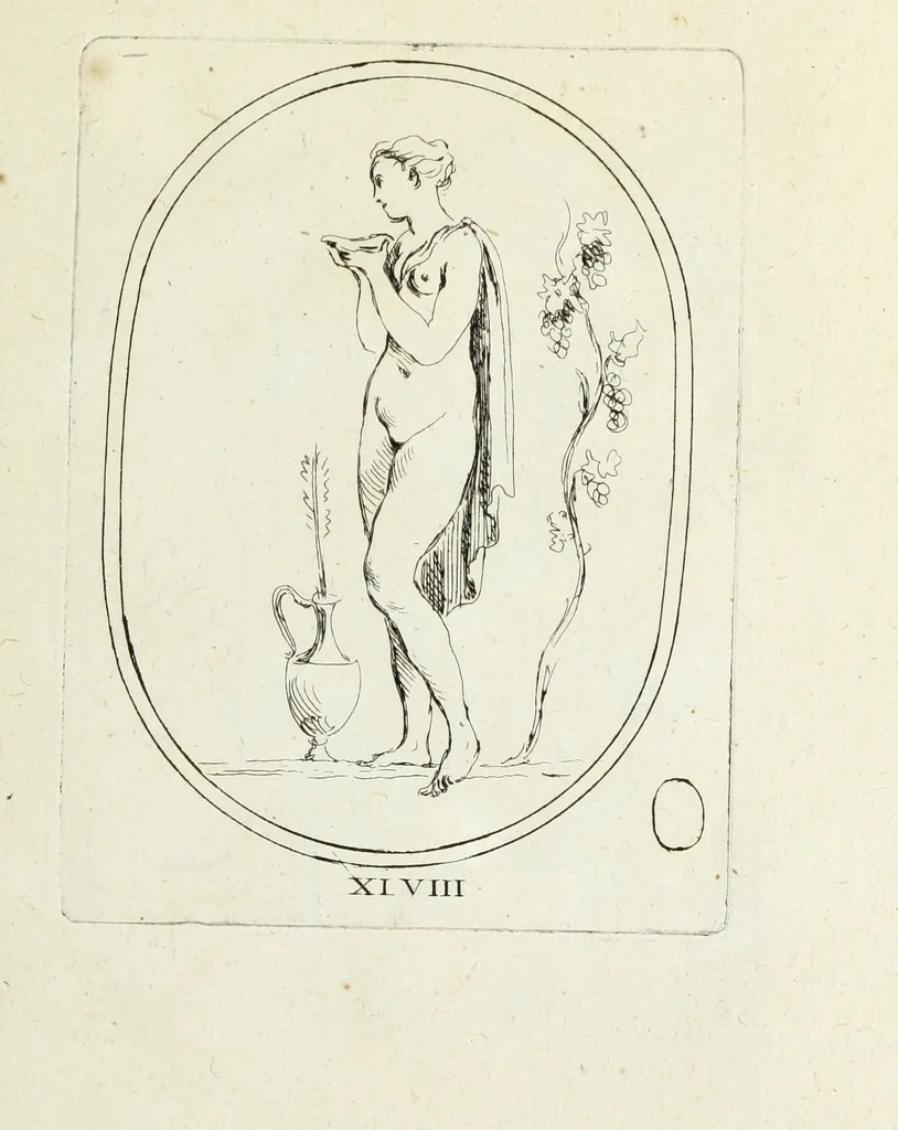 An illustration from Recueil de pierres gravees antiques, 1732, leaf 184