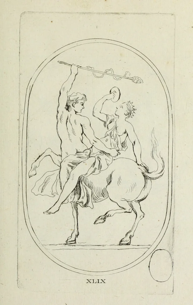 An illustration from Recueil de pierres gravees antiques, 1732, leaf 186