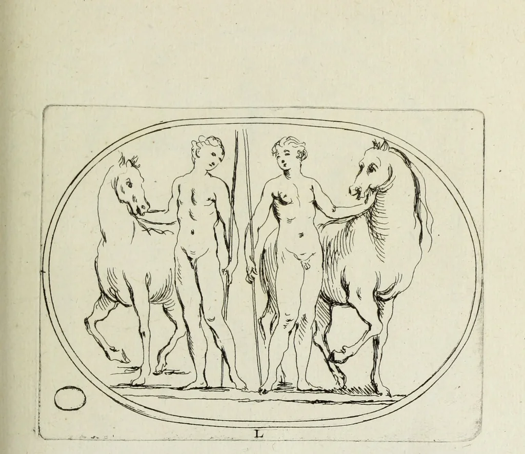 An illustration from Recueil de pierres gravees antiques, 1732, leaf 188