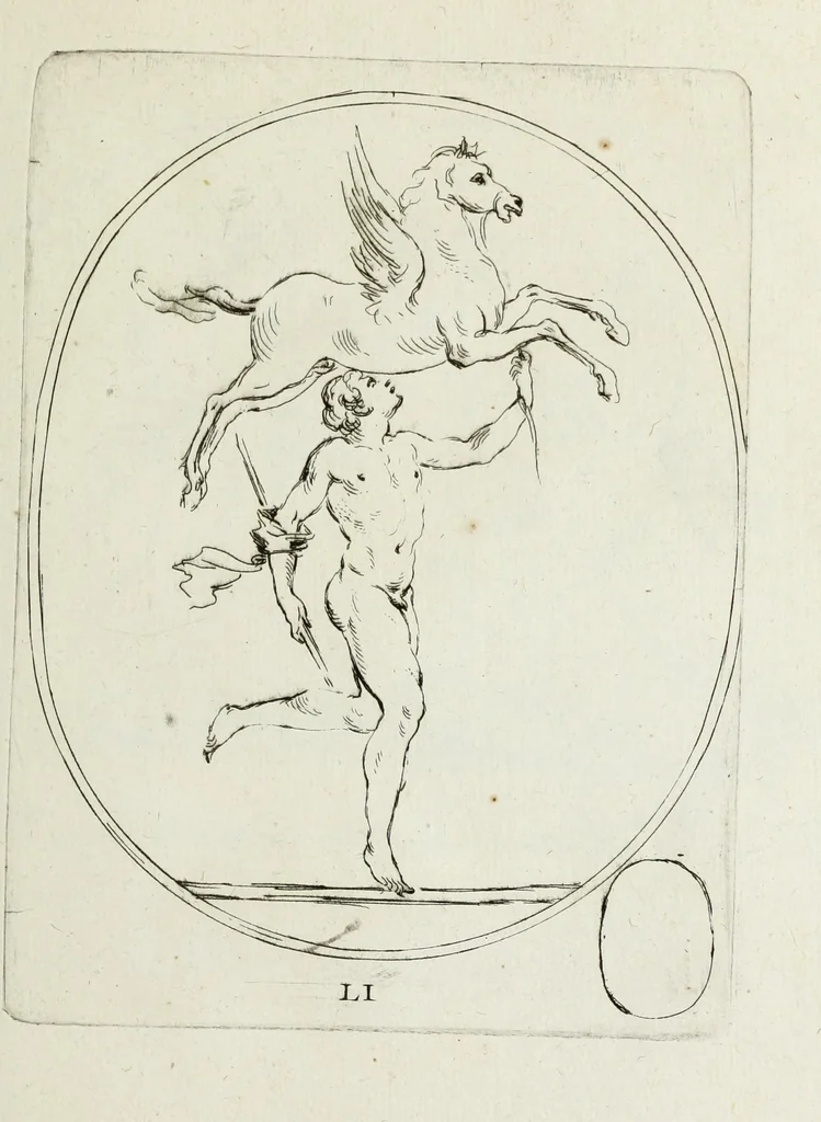 An illustration from Recueil de pierres gravees antiques, 1732, leaf 190