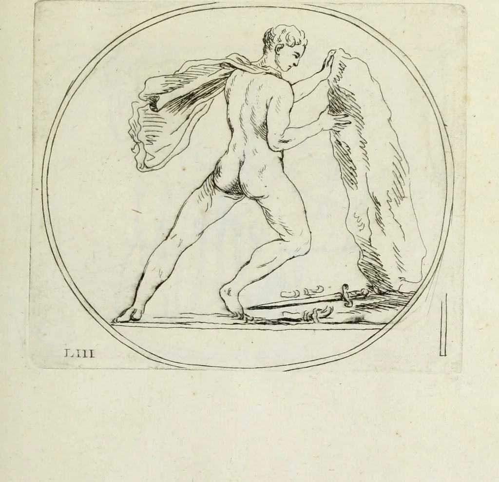 An illustration from Recueil de pierres gravees antiques, 1732, leaf 194