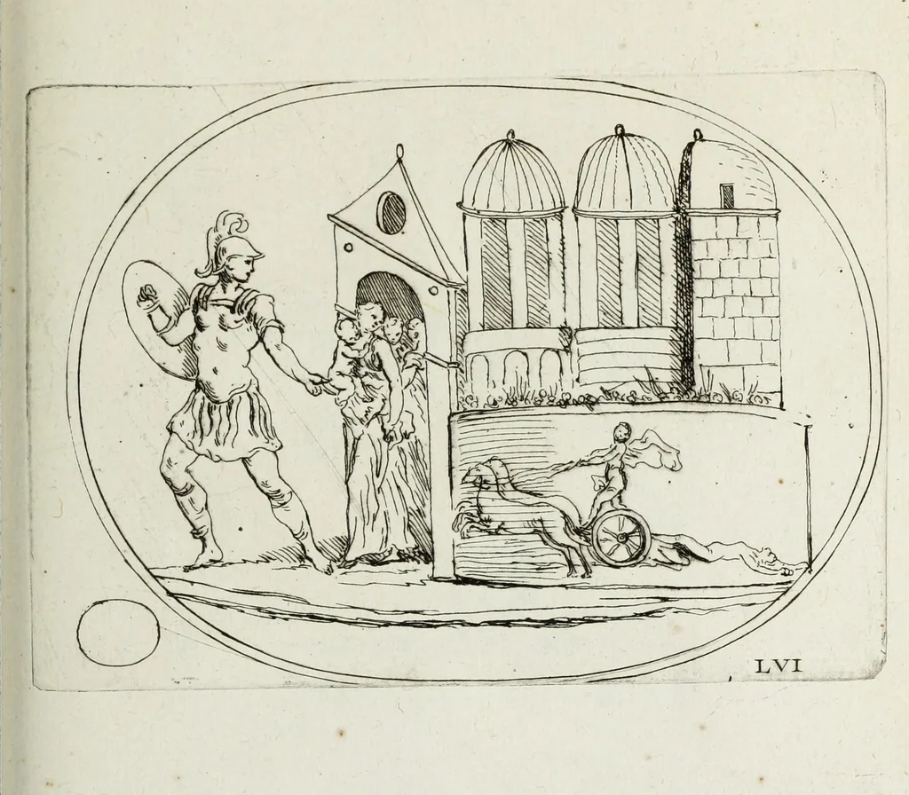 An illustration from Recueil de pierres gravees antiques, 1732, leaf 200