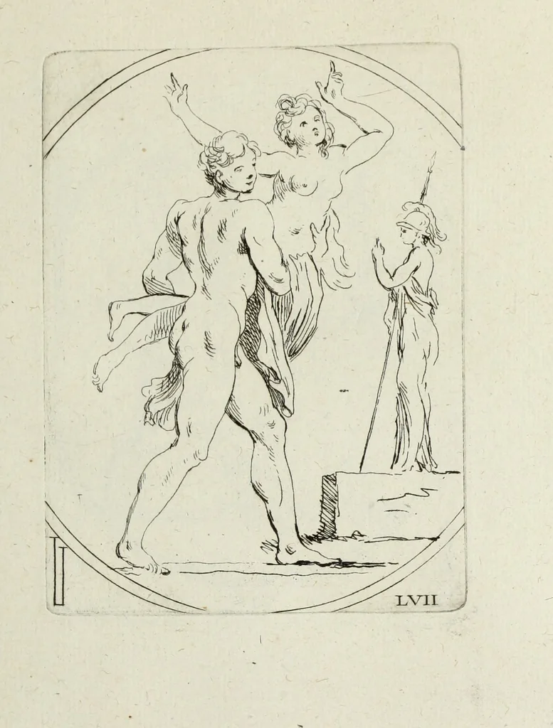 An illustration from Recueil de pierres gravees antiques, 1732, leaf 202