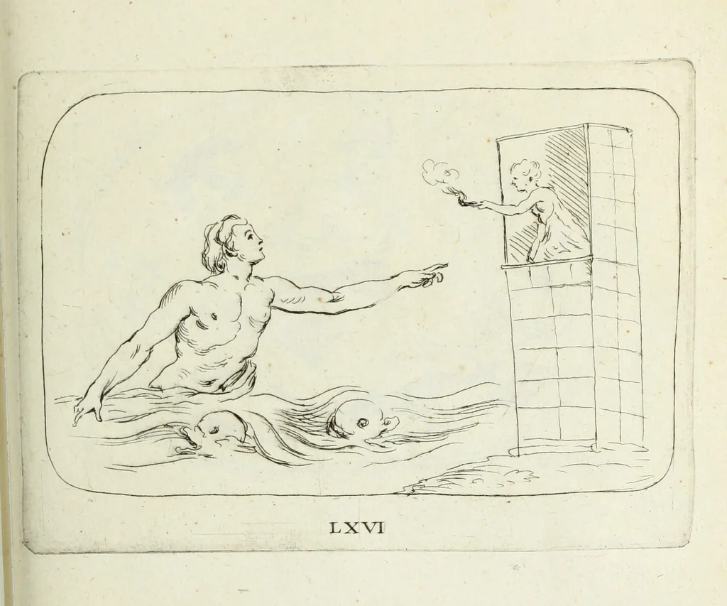 An illustration from Recueil de pierres gravees antiques, 1732, leaf 220