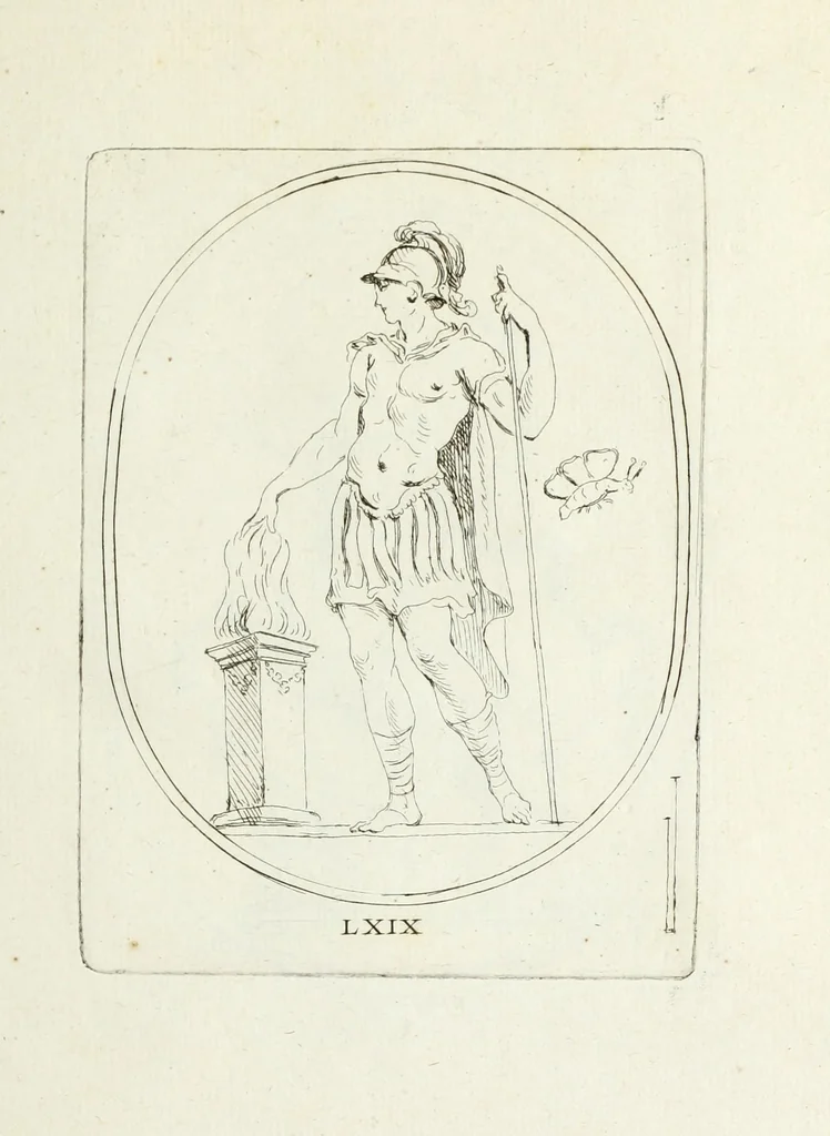 An illustration from Recueil de pierres gravees antiques, 1732, leaf 226