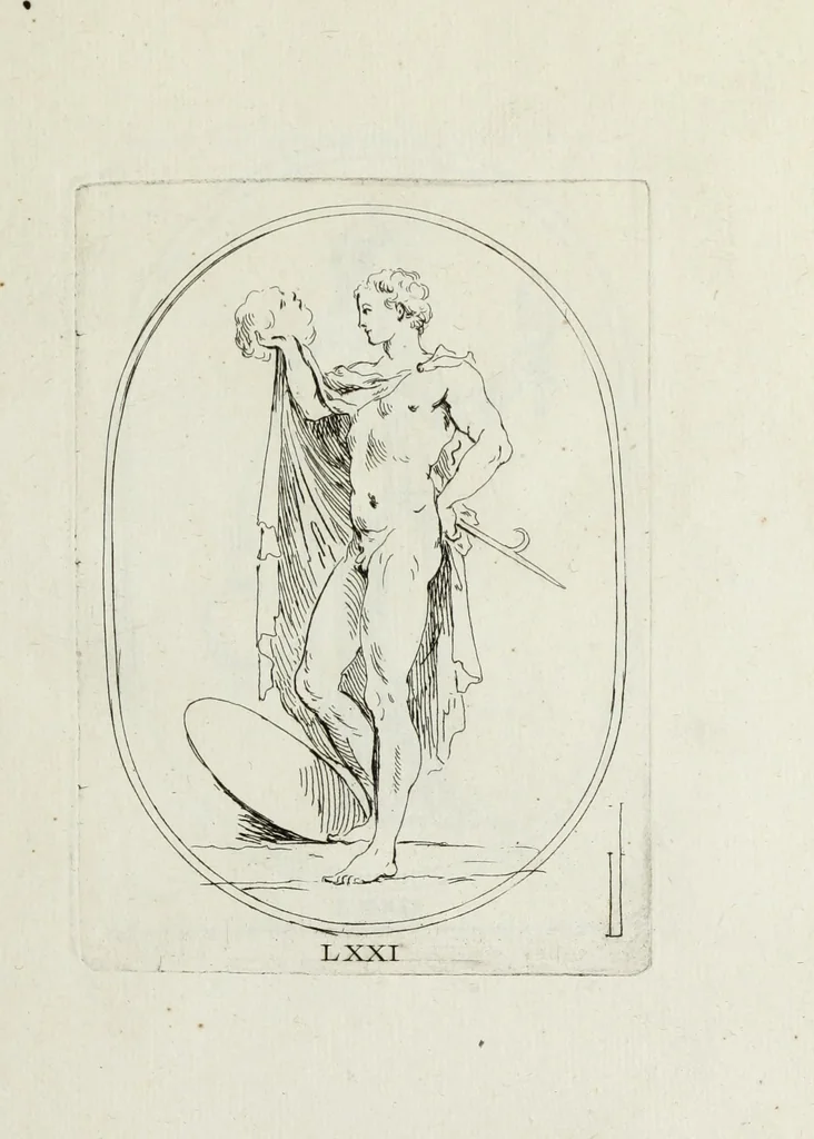 An illustration from Recueil de pierres gravees antiques, 1732, leaf 230