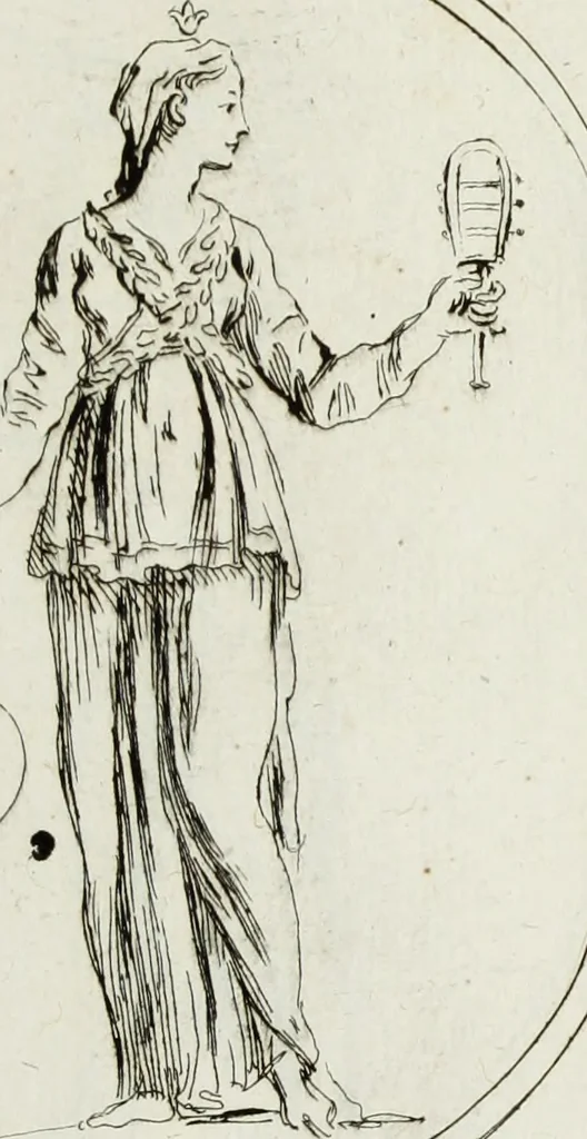 An illustration from Recueil de pierres gravees antiques, 1732, leaf 232