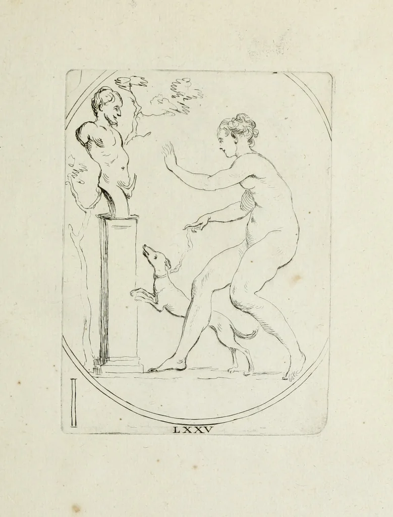 An illustration from Recueil de pierres gravees antiques, 1732, leaf 238