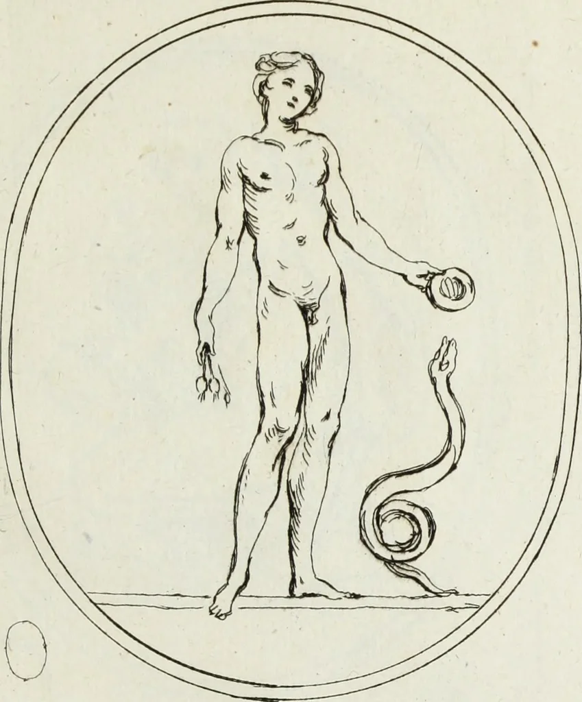 An illustration from Recueil de pierres gravees antiques, 1732, leaf 240