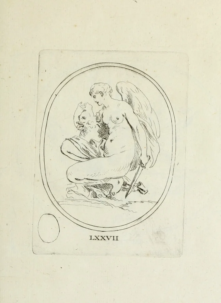 An illustration from Recueil de pierres gravees antiques, 1732, leaf 242
