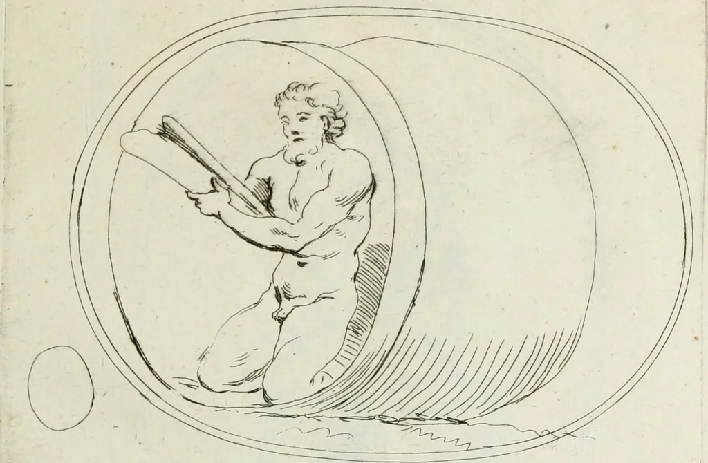 An illustration from Recueil de pierres gravees antiques, 1732, leaf 246
