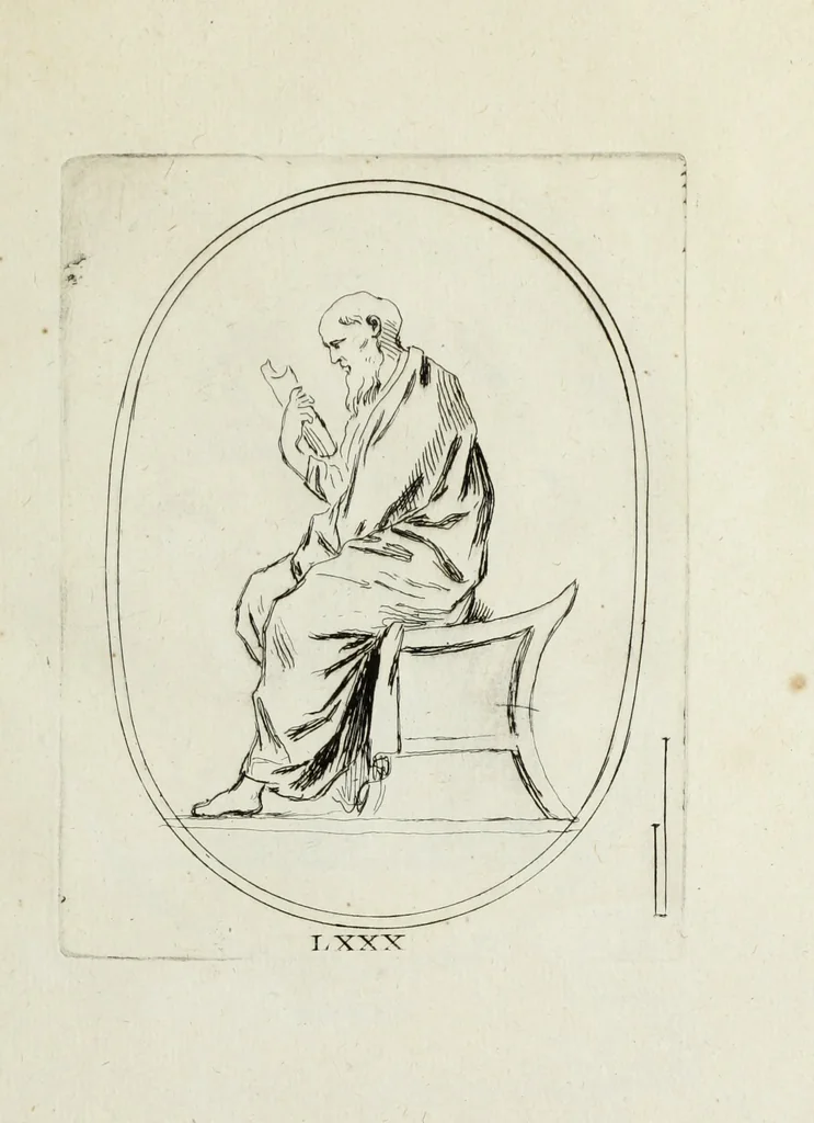 An illustration from Recueil de pierres gravees antiques, 1732, leaf 248