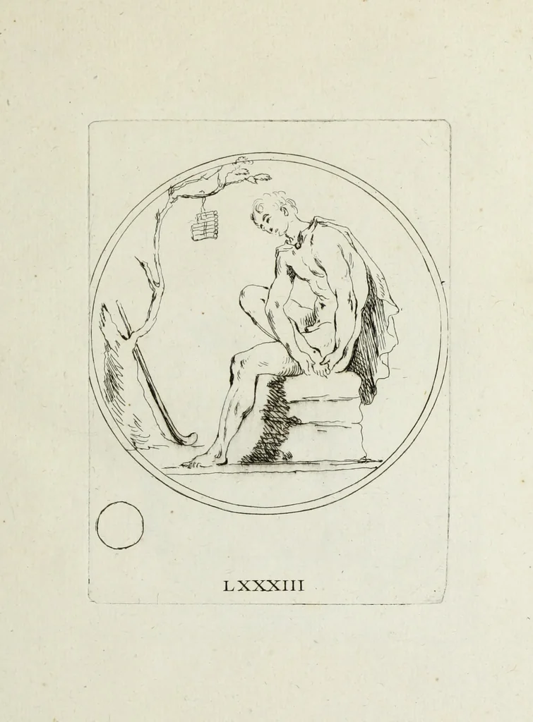 An illustration from Recueil de pierres gravees antiques, 1732, leaf 254