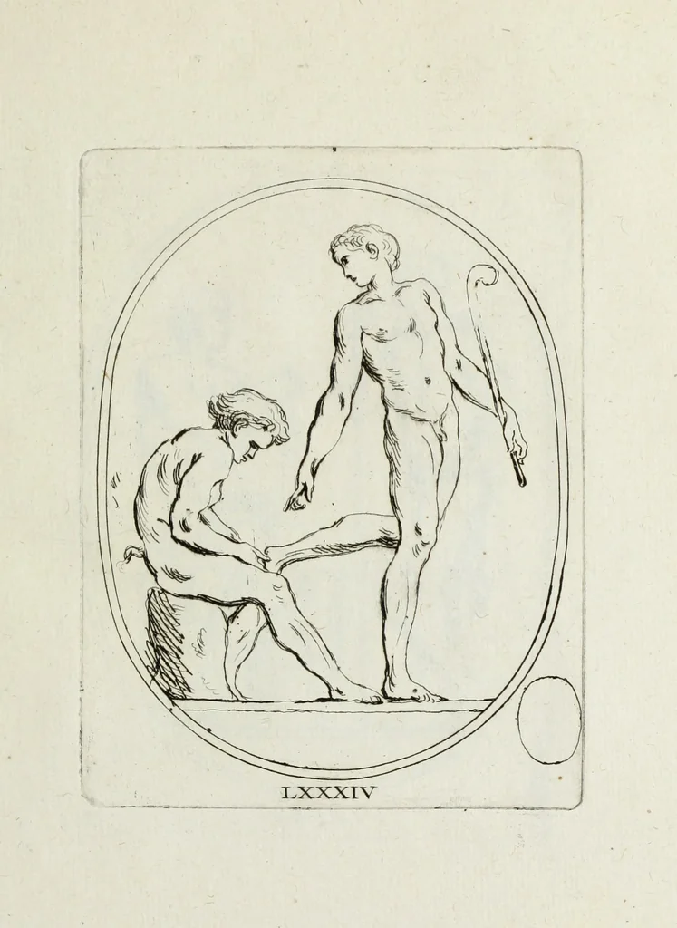 An illustration from Recueil de pierres gravees antiques, 1732, leaf 256