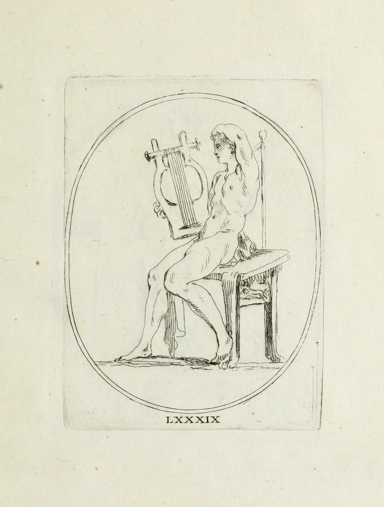 An illustration from Recueil de pierres gravees antiques, 1732, leaf 266