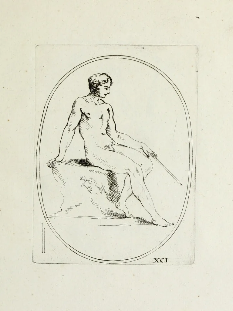 An illustration from Recueil de pierres gravees antiques, 1732, leaf 270