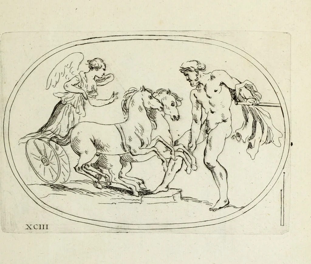 An illustration from Recueil de pierres gravees antiques, 1732, leaf 274