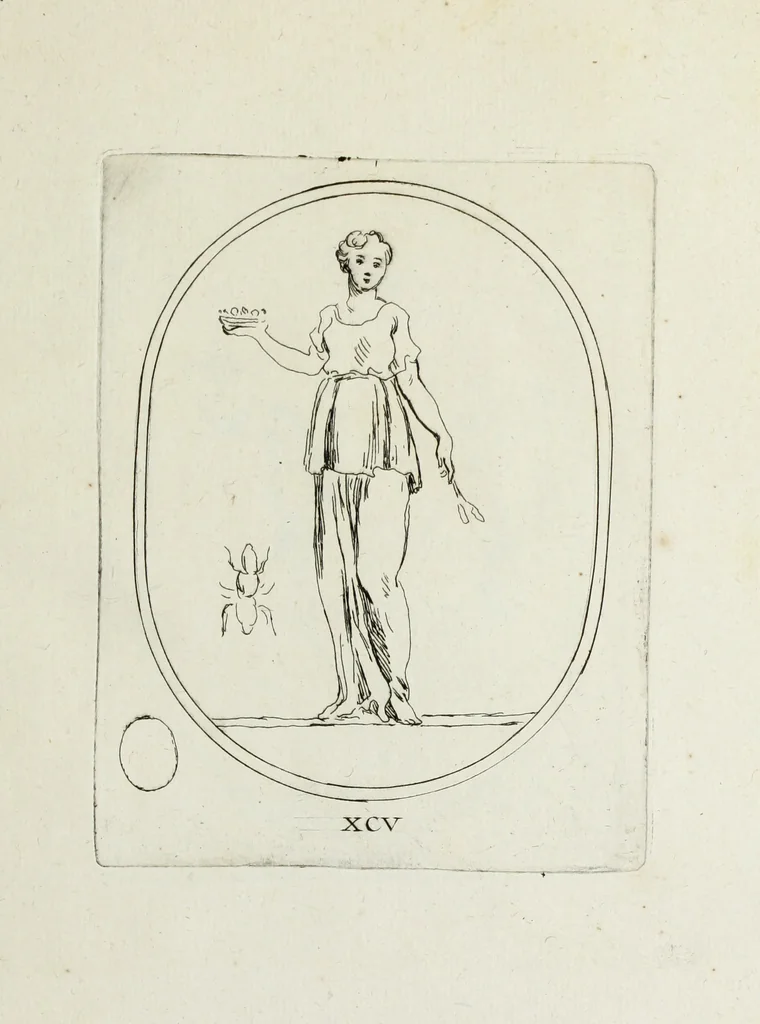An illustration from Recueil de pierres gravees antiques, 1732, leaf 278