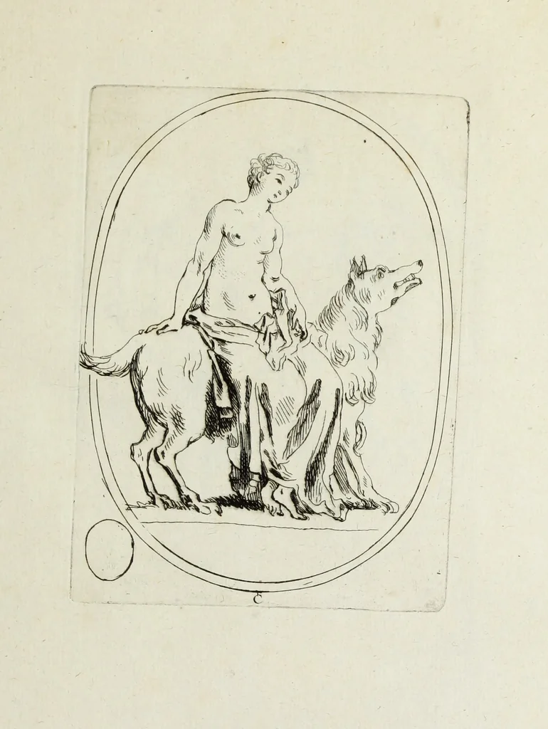 An illustration from Recueil de pierres gravees antiques, 1732, leaf 288