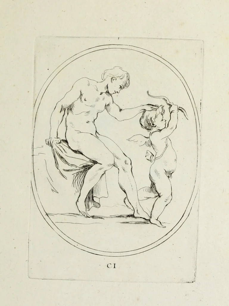 An illustration from Recueil de pierres gravees antiques, 1732, leaf 290