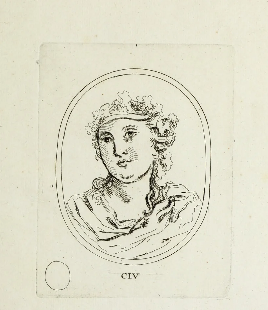An illustration from Recueil de pierres gravees antiques, 1732, leaf 296