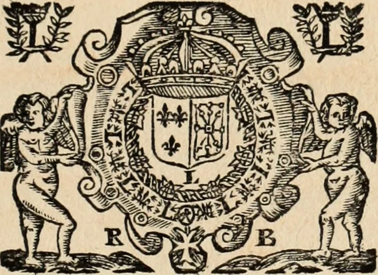 An illustration from Recueil des chartes, créations, confirmations et colonel, capitaines, major, officiers et trois cens archers de la ville de Paris, 1667, leaf 198