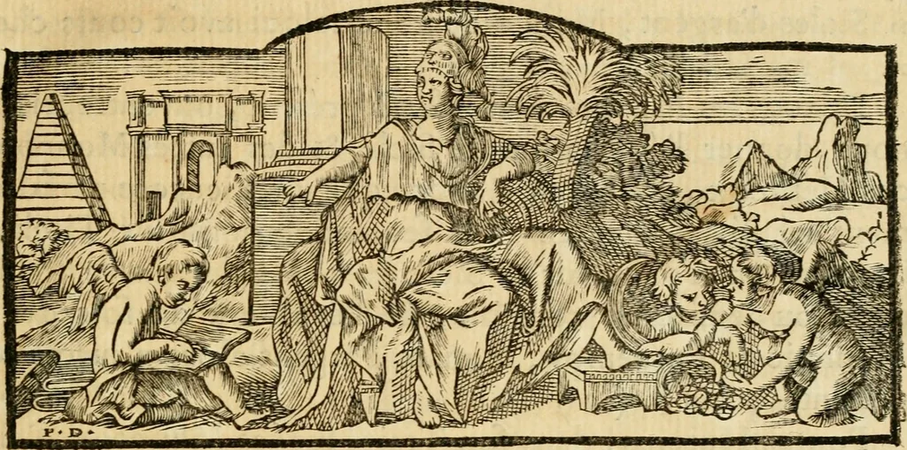 An illustration from Recueil des monnoies tant anciennes que modernes; ou, Dictionnaire historique des monnoies qui peuvent être connues dans les quatres parties du monde, avec leur poids, titre & valeur .., 1767, leaf 14