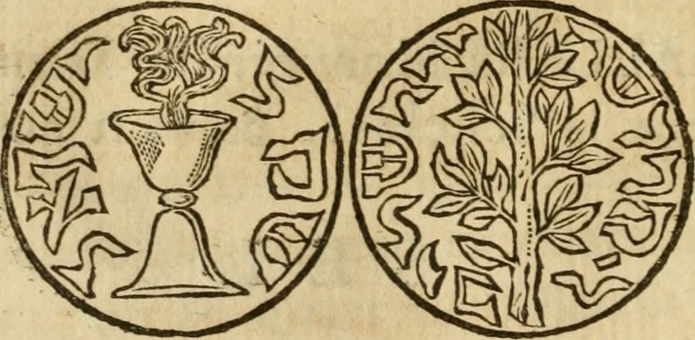 An illustration from Recueil des monnoies tant anciennes que modernes; ou, Dictionnaire historique des monnoies qui peuvent être connues dans les quatres parties du monde, avec leur poids, titre & valeur .., 1767, leaf 241